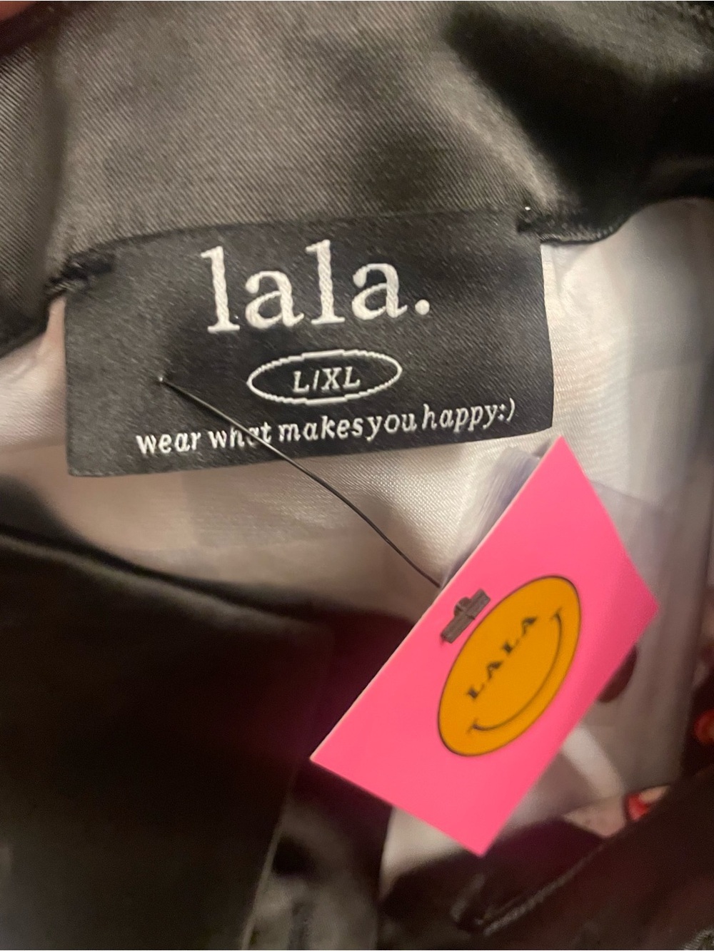 NWT Dressed in Lala Lions Tigers & Check Oh My Satin Set L/XL - Oversized - Picture 9 of 11